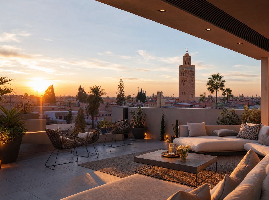 Terrasse avec vue